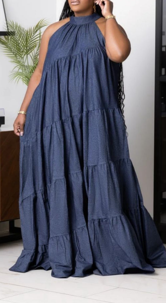 Leave It To Me Denim Maxi