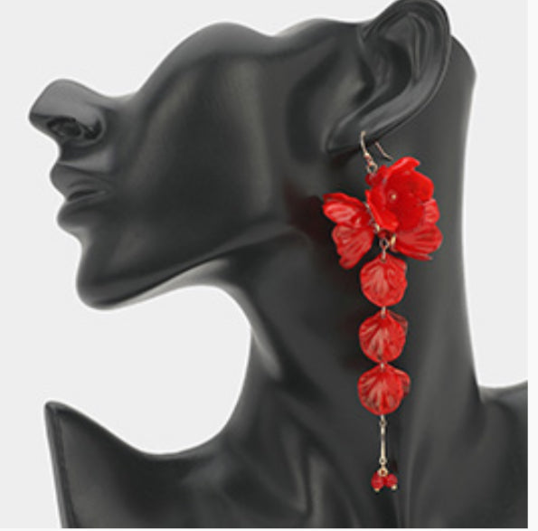 Oversized Flower Petal Earrings