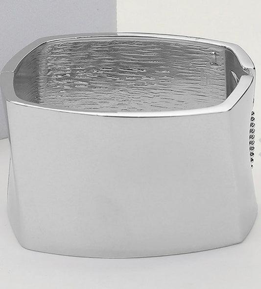 Metal Hinged Bangle Bracelet