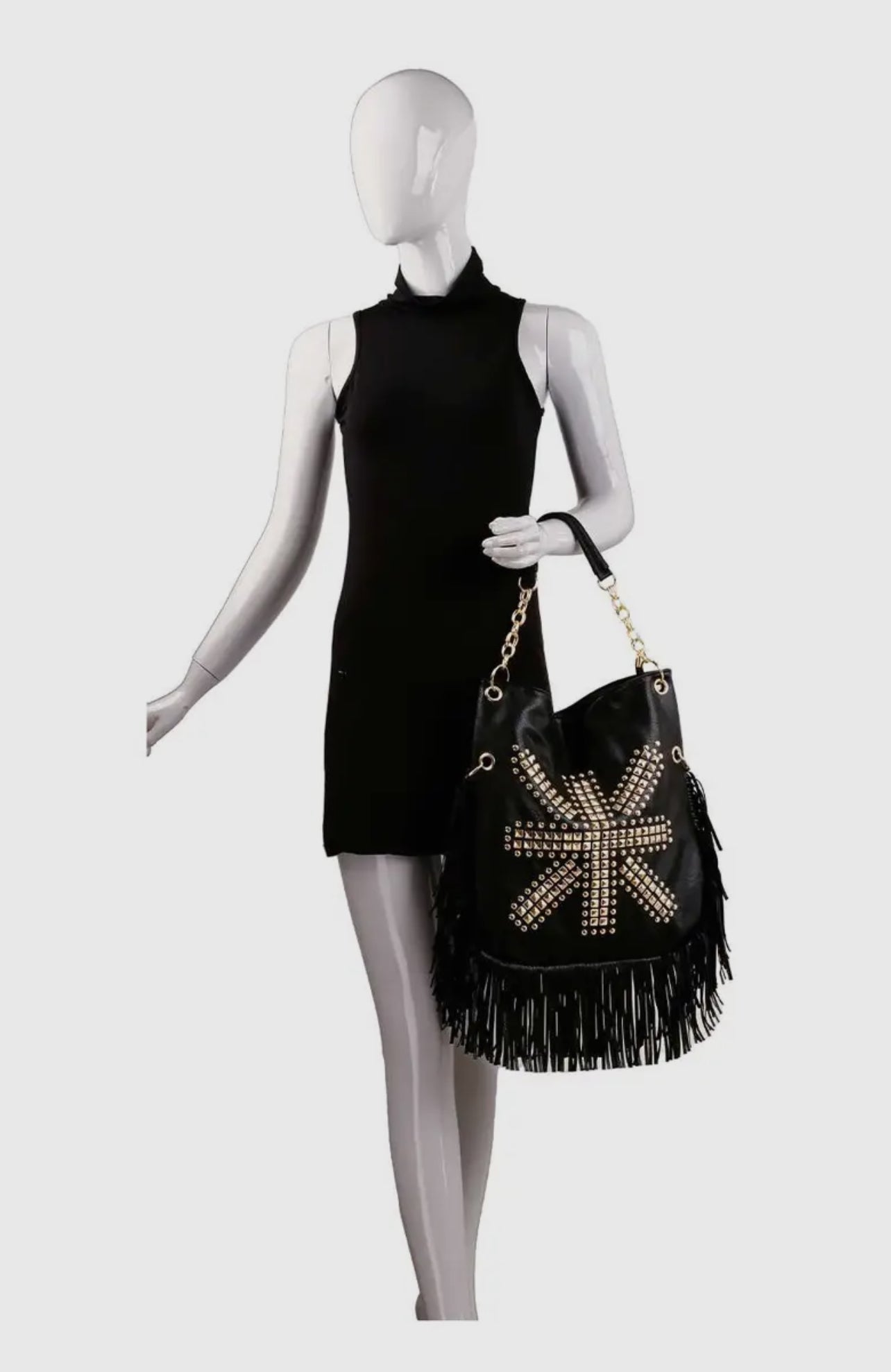 Lucky Fringe Hobo Handbag