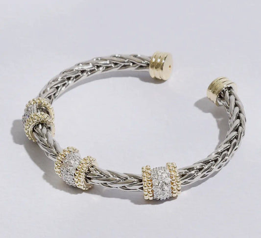 Elevated Braided Bangle