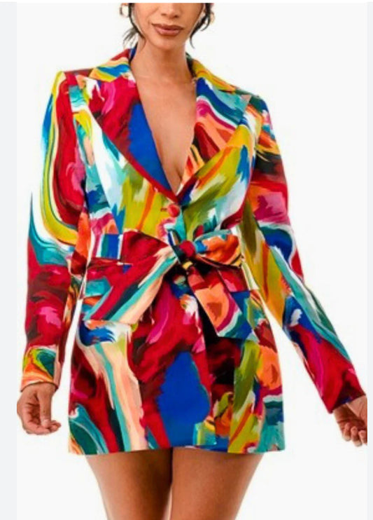 Made You Look Multi Color  Blazer