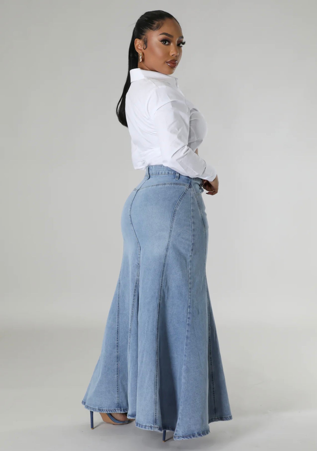 Demi Hight Waist Denim Skirt