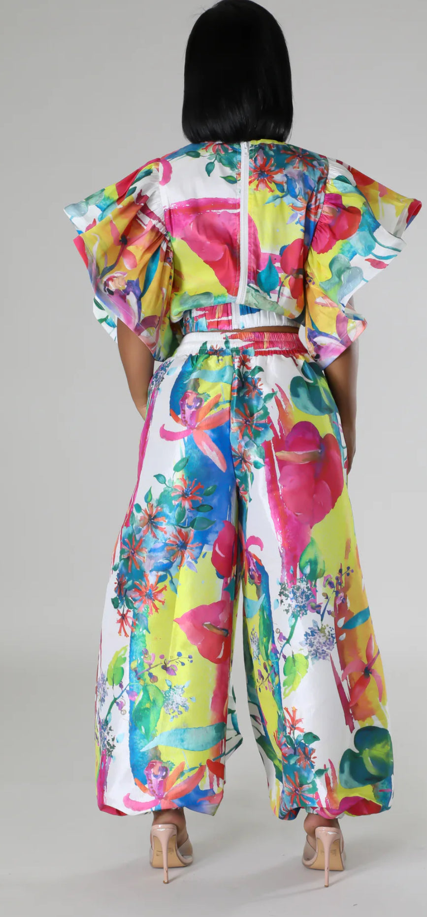 Olivia 2pc Pant Set_Multi Color Print
