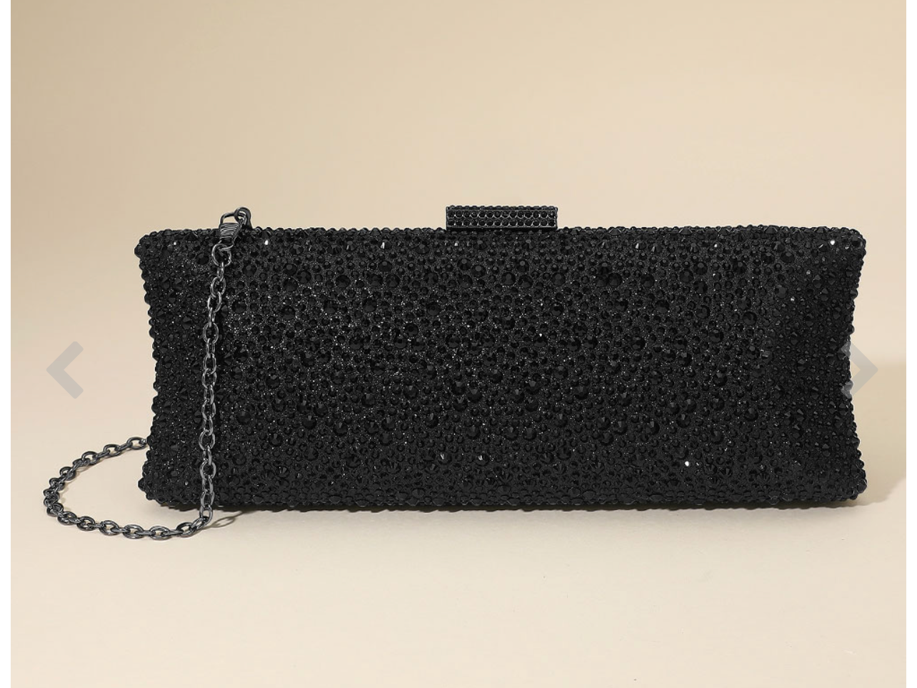 Classy Rhinestone Embellished Clutch  Bag