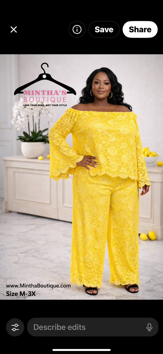 Lace Obsession Pants Set