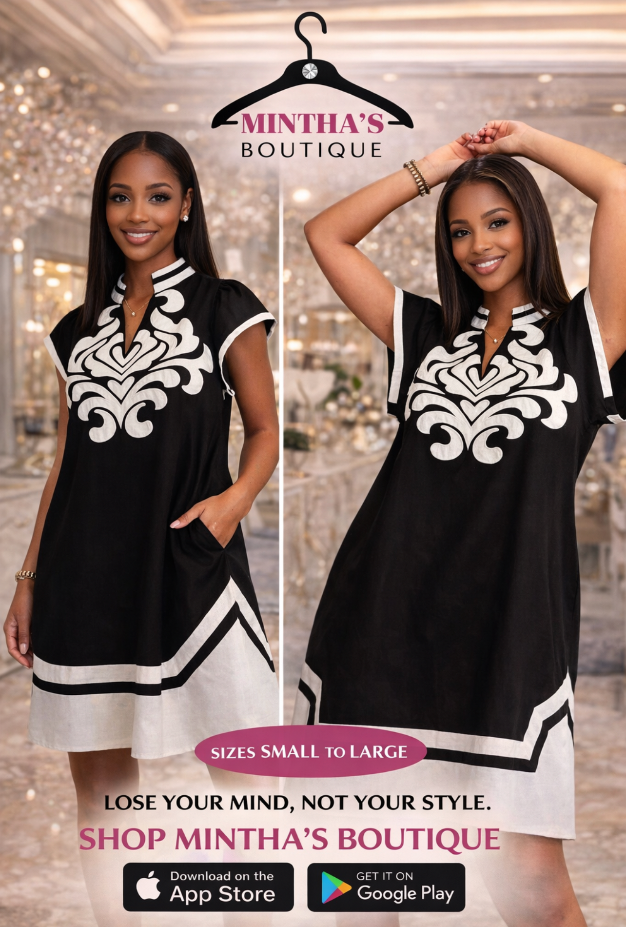 Black Beauty Linen Midi Dress