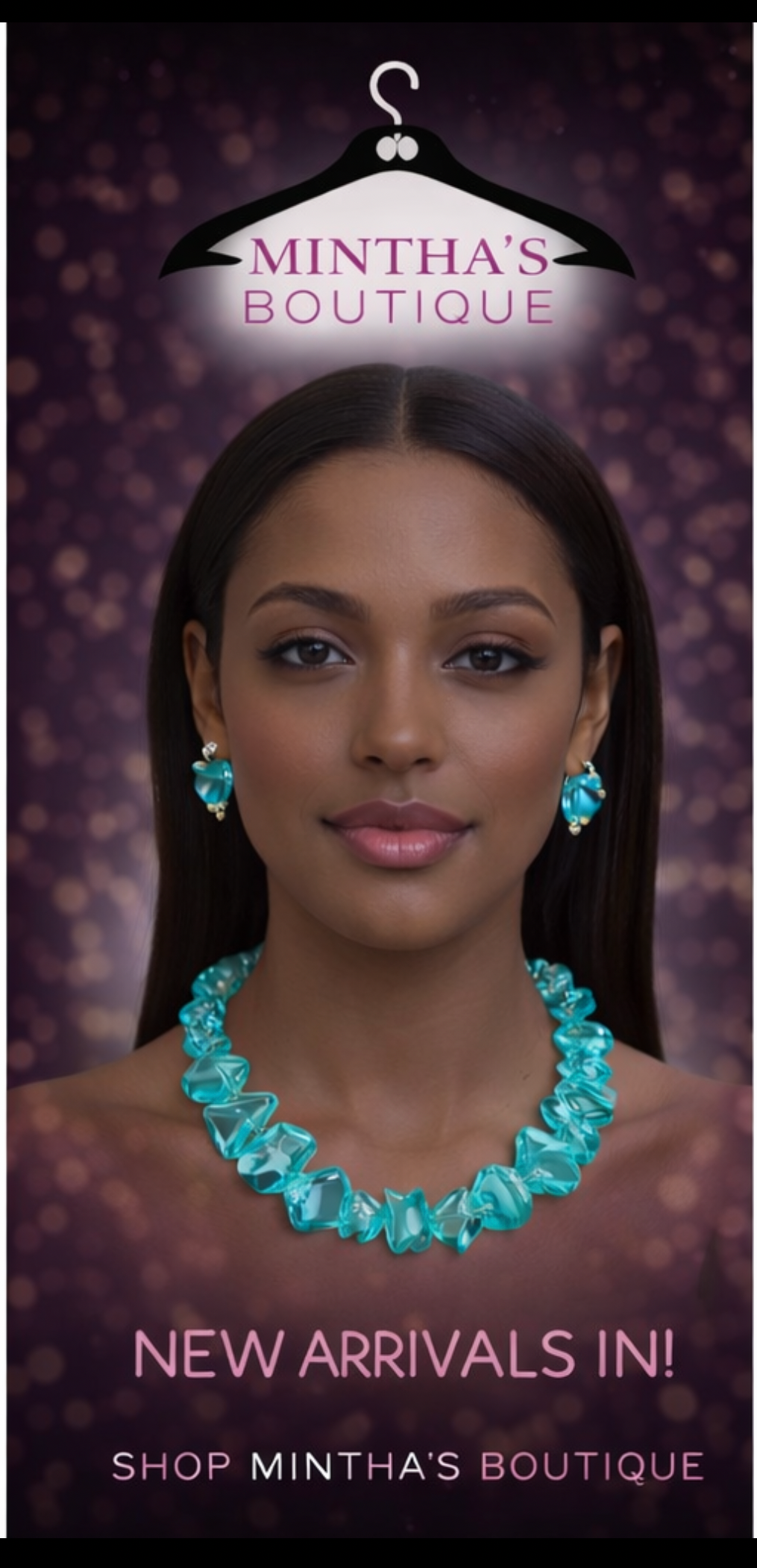 Chunky Resin Pebble Statement Necklace