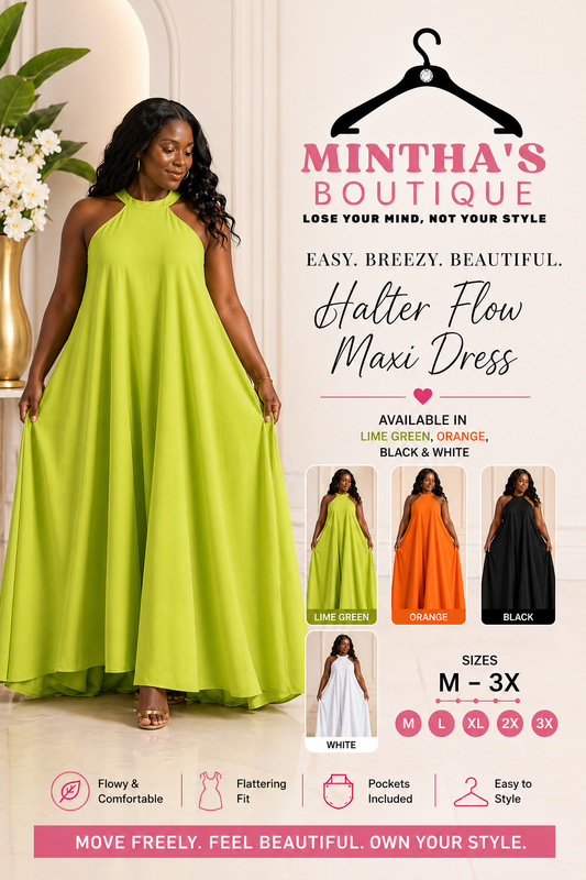 Halter Flow Maxi Dress