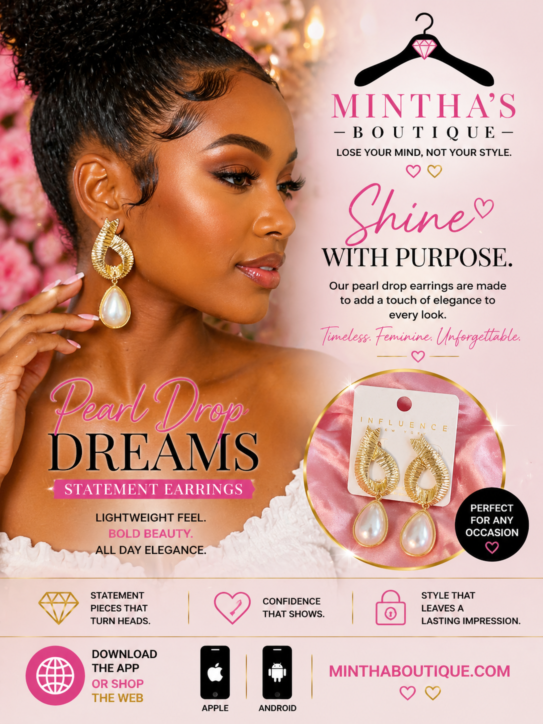Dream Gold Pearl Earrings