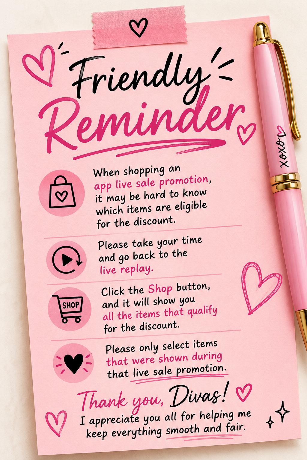 Friendly Reminder 🚨