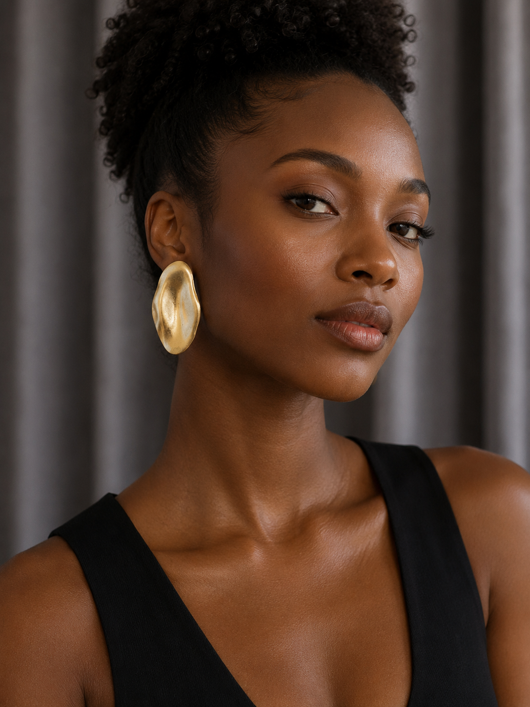 Wavy Abstract Matte Earrings