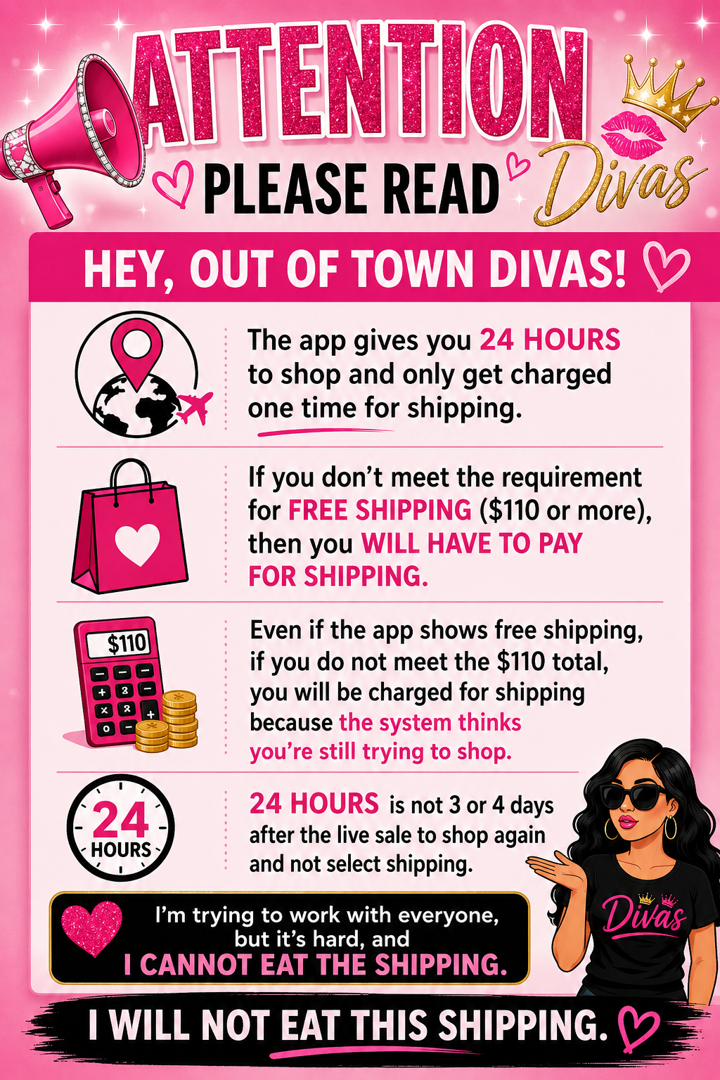 Out of Town Diva’s Please Read🧡🧡