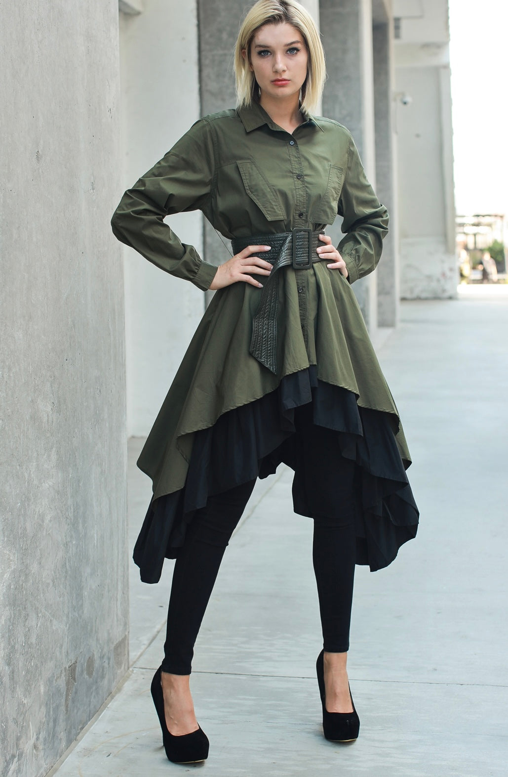 Major Vibez Faux Leather Tunic/Dress