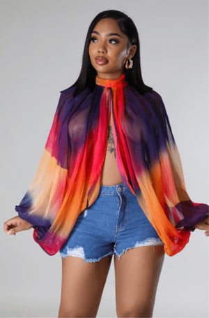 Twisting Heads Blouse-Magical