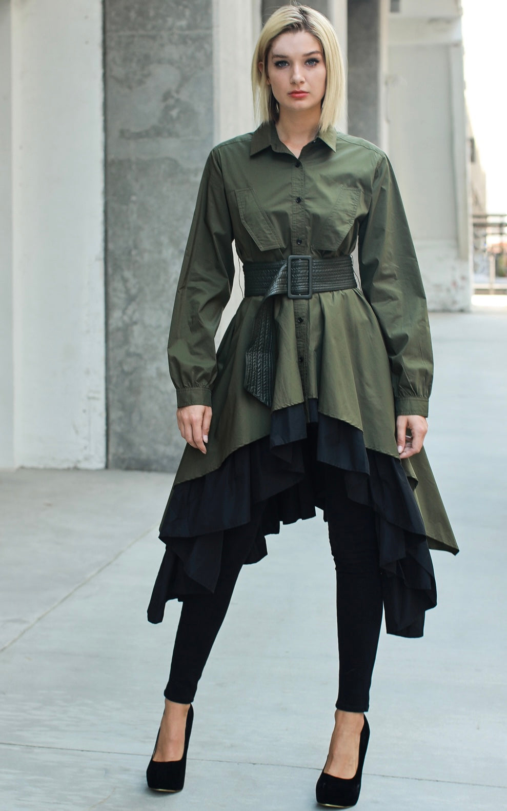 Major Vibez Faux Leather Tunic/Dress
