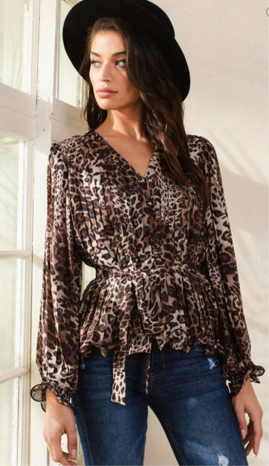 Wild Thang Leopard Blouse