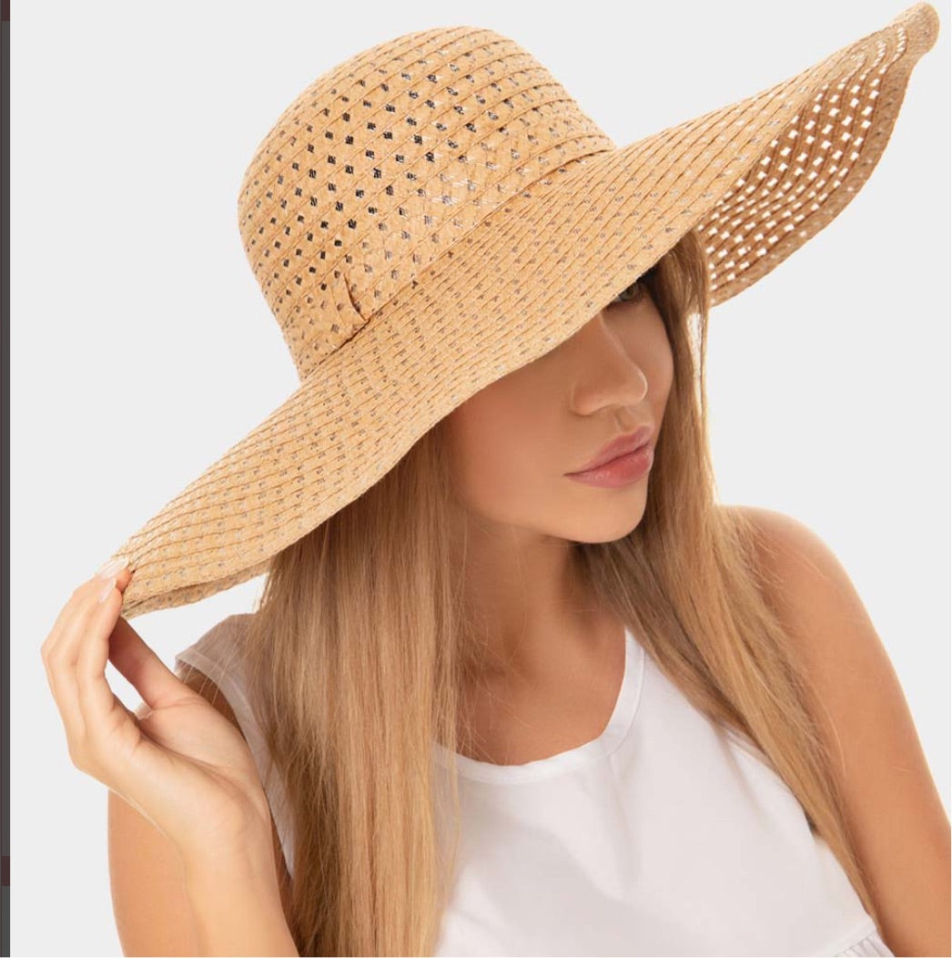 Cut Out Straw Sun Hat