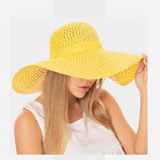 Cut Out Straw Sun Hat