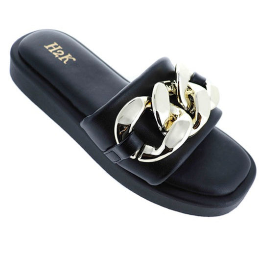 Black_Chain Reaction Sandal