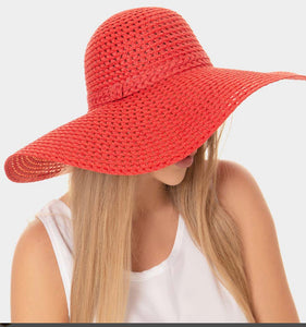 Cut Out Straw Sun Hat
